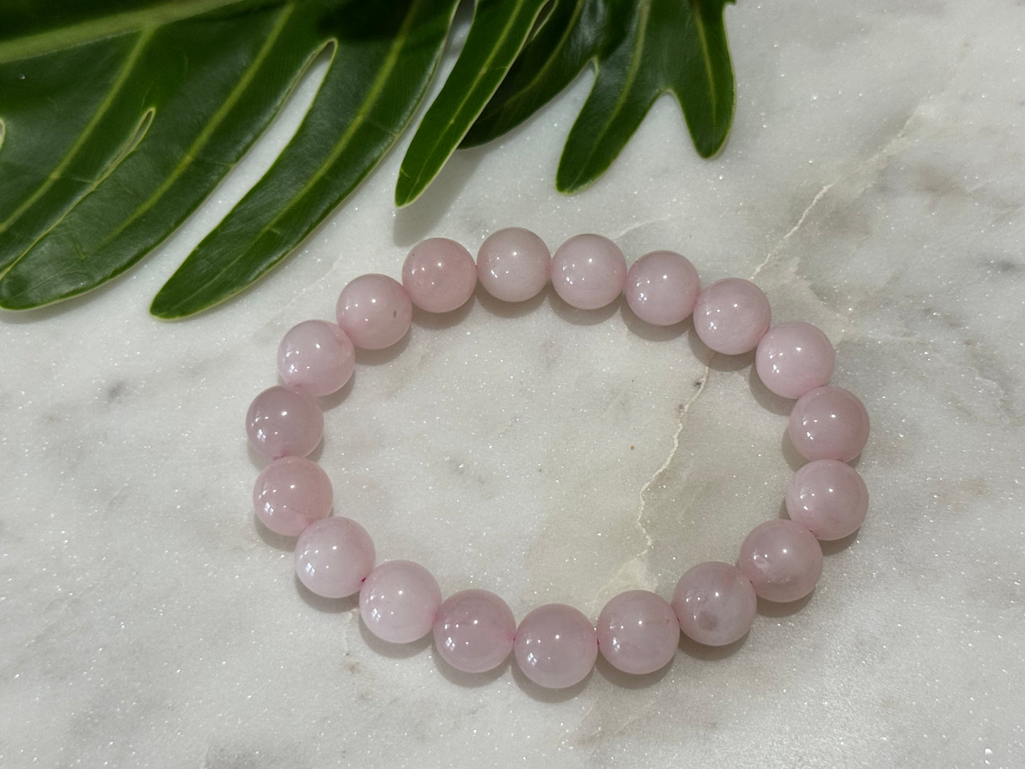 Rose Quartz Crystal Bead Bracelet