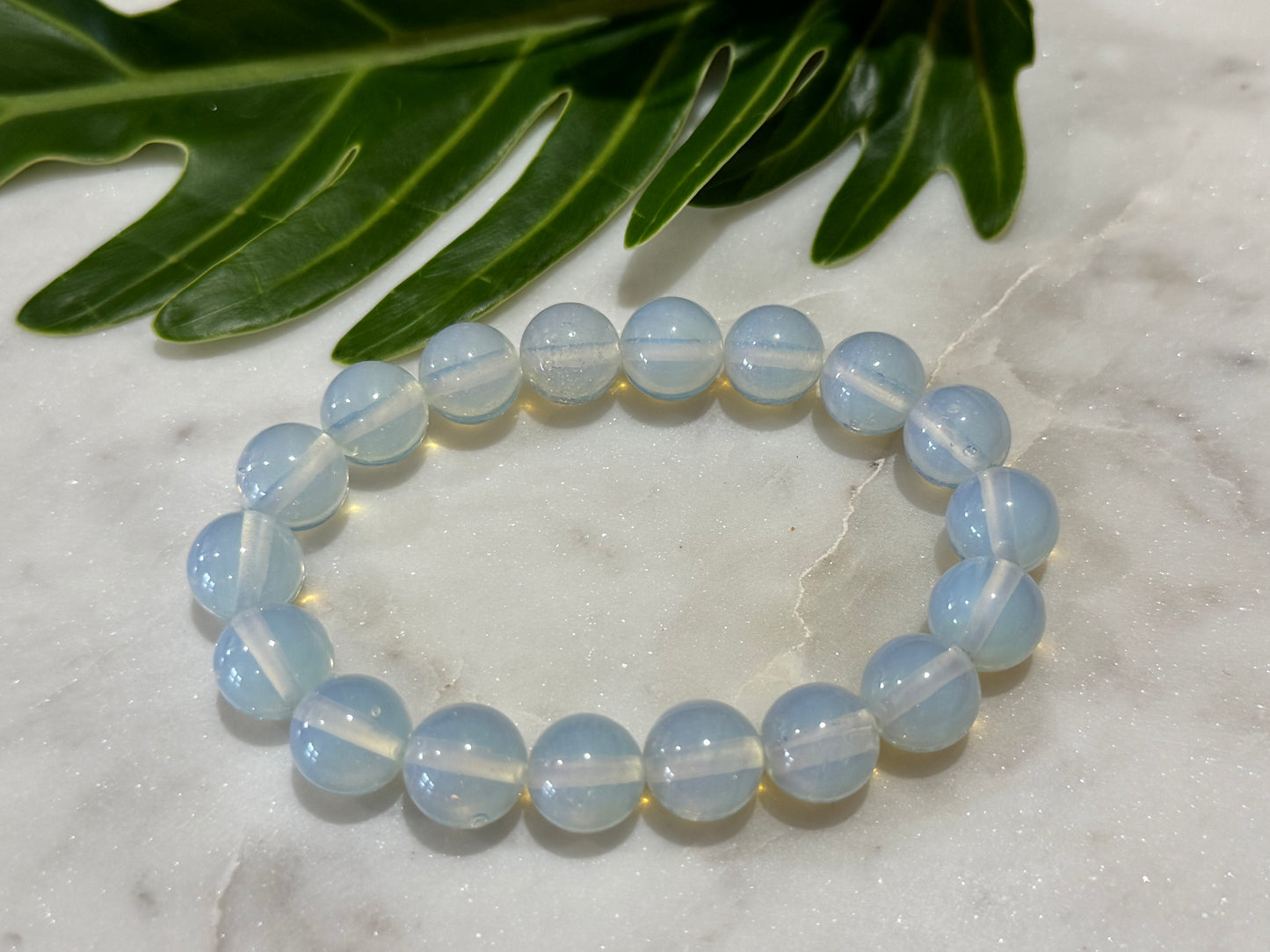 Opalite Crystal Bead Bracelet