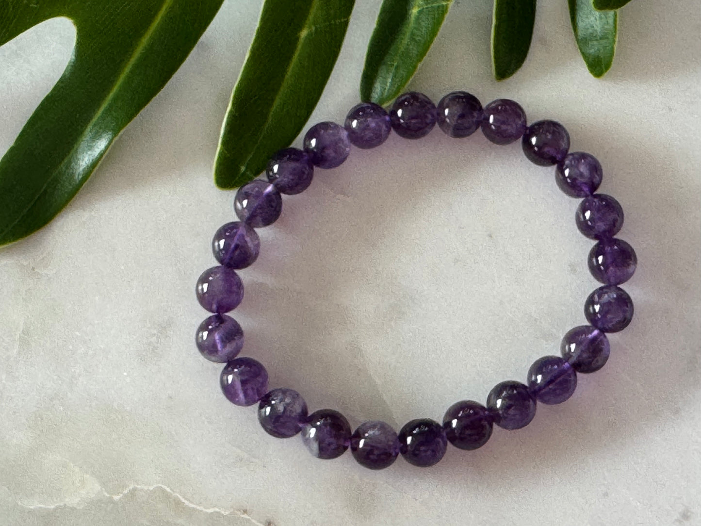Amethyst Bead Bracelet