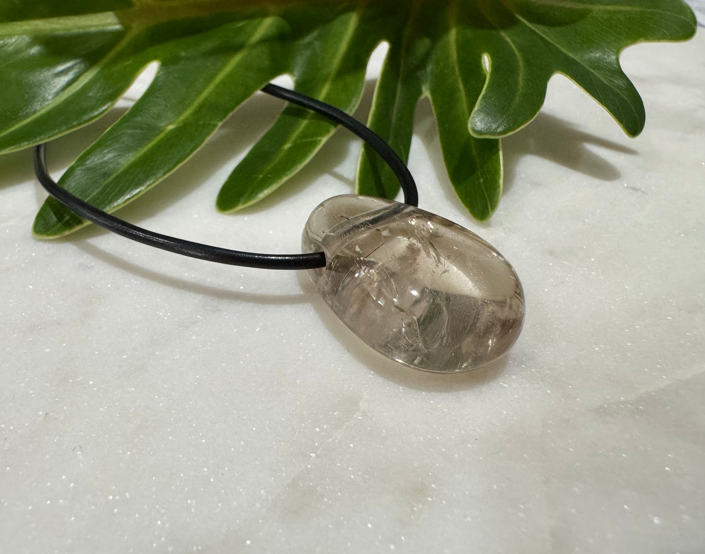 Smoky Quartz Drilled Pendant