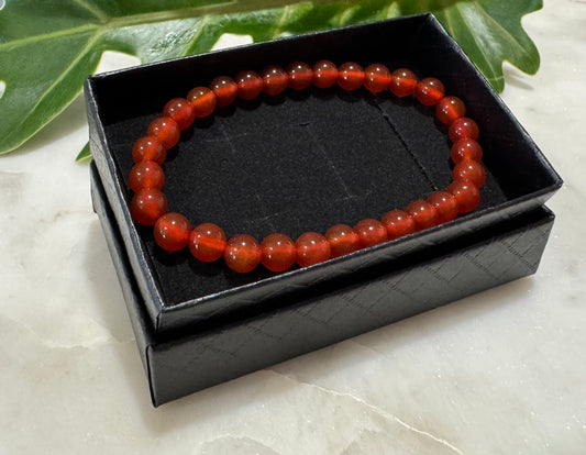 Carnelian Bead Bracelet