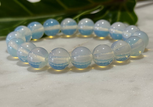 Opalite Crystal Bead Bracelet