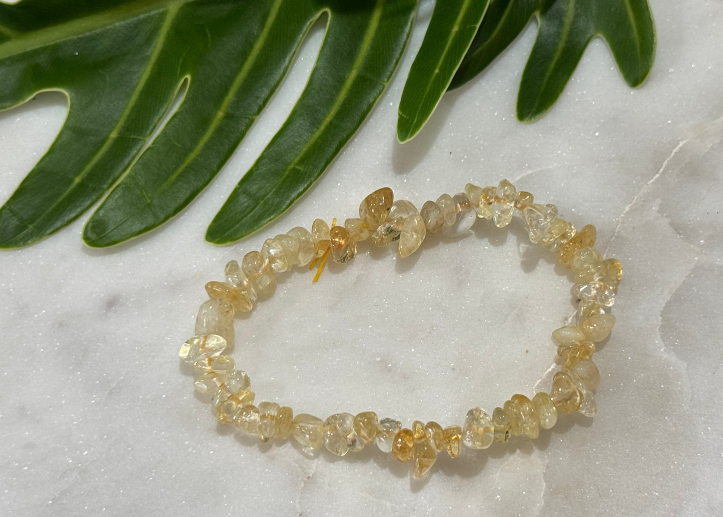 Citrine Crystal Chip Bracelet