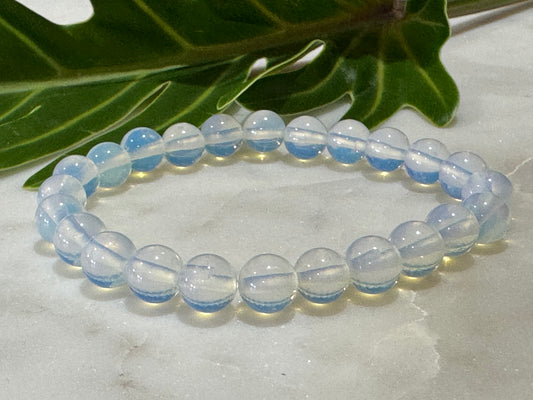 Opalite Crystal Bead Bracelet
