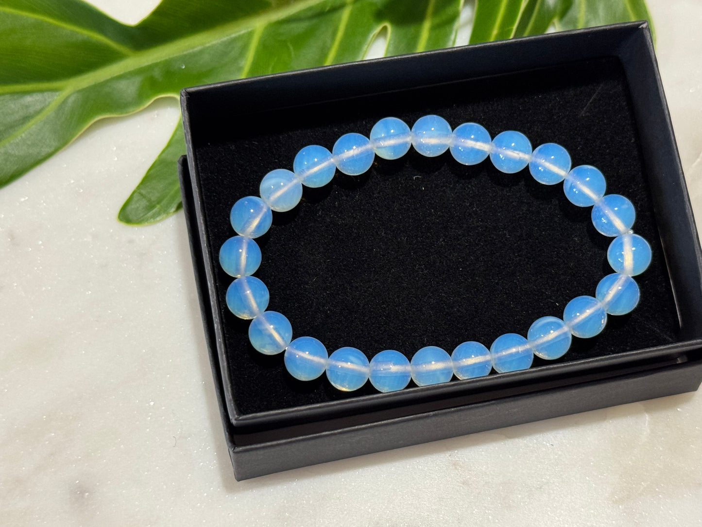 Opalite Crystal Bead Bracelet