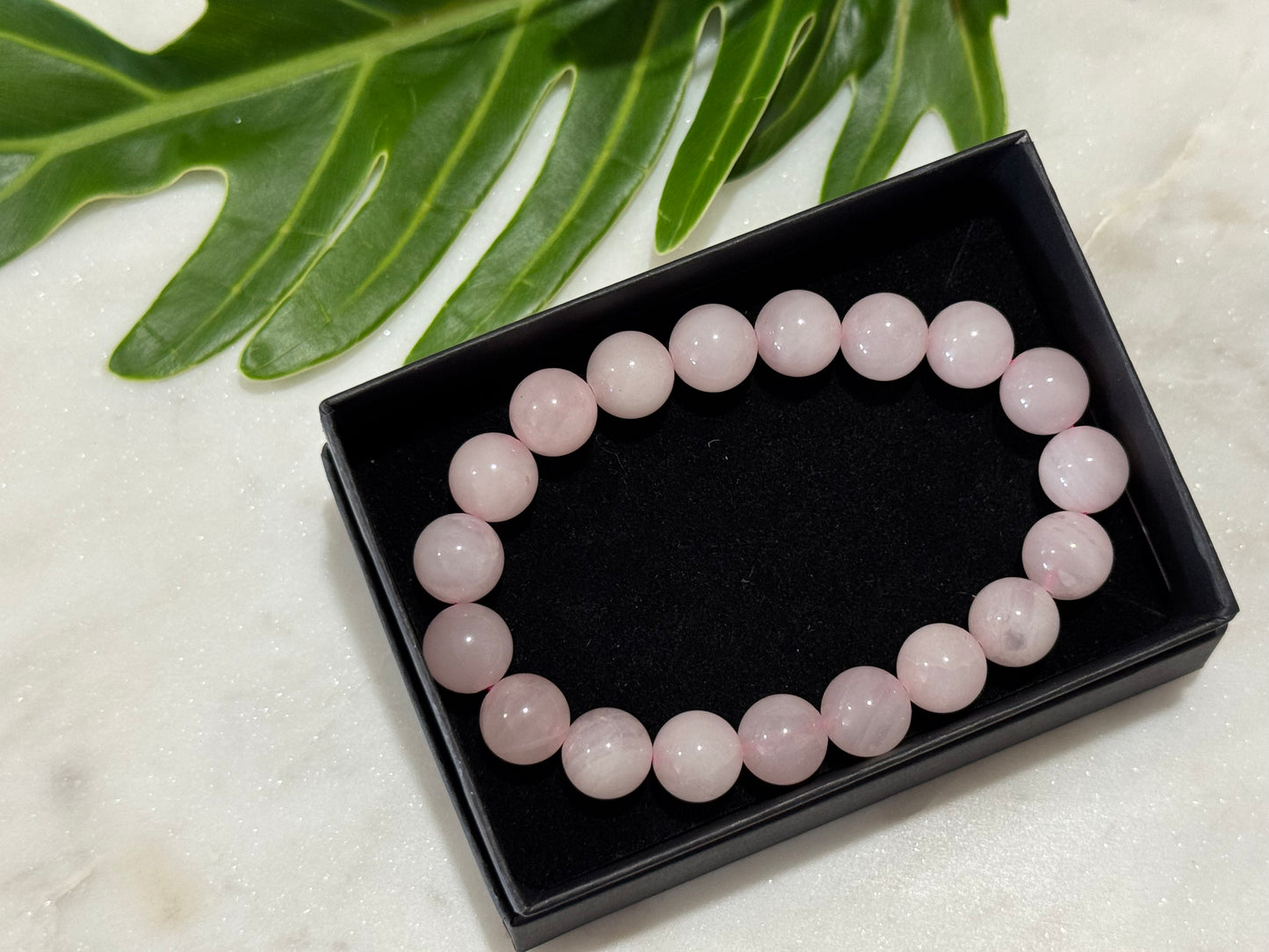 Rose Quartz Crystal Bead Bracelet