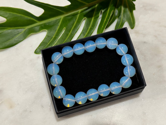 Opalite Crystal Bead Bracelet