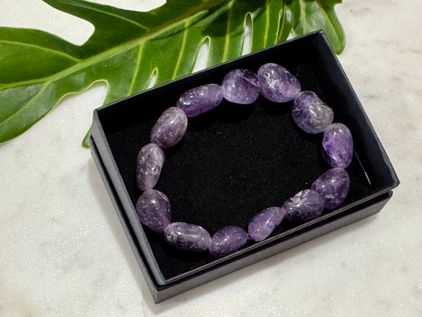 Amethyst Smooth Chip Bracelet