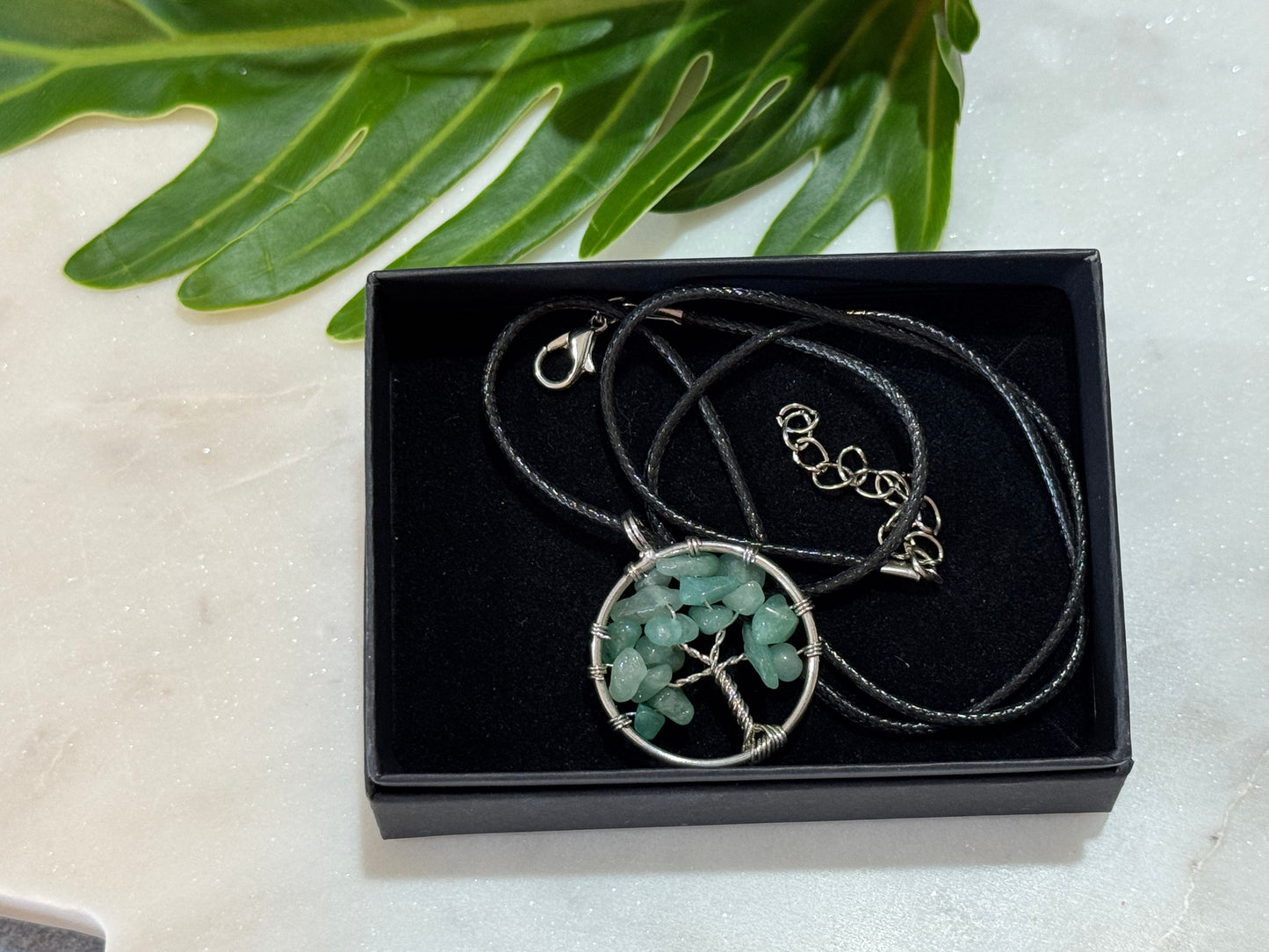 Green Adventurine Tree of Life Necklace
