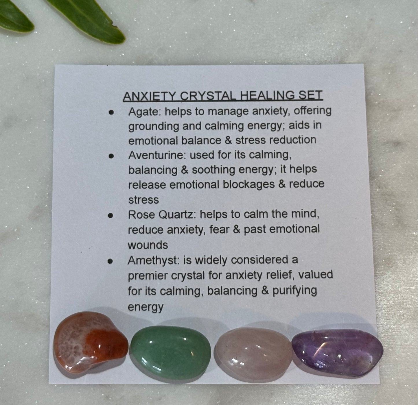 Anxiety Crystal Healing Set