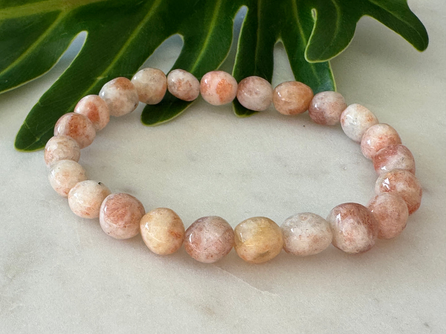 Sunstone Tumble Bead Bracelet