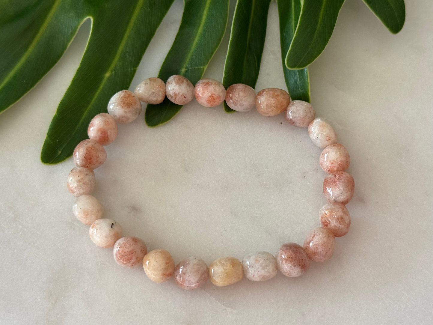 Sunstone Tumble Bead Bracelet