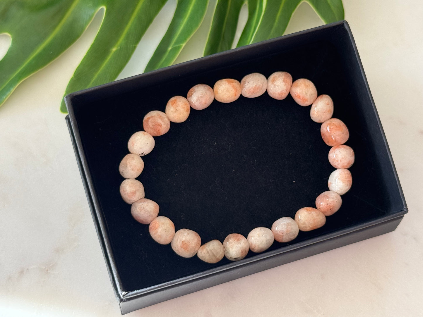 Sunstone Tumble Bead Bracelet