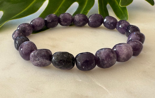 Lepidolite Tumble Bead Bracelet