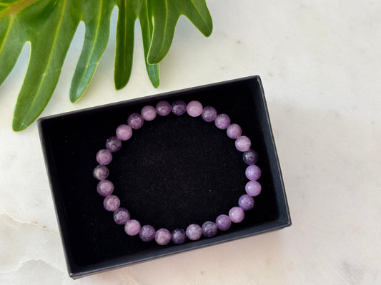 Lepidolite Bead Bracelet