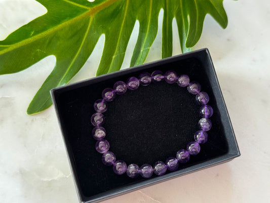 Amethyst Bead Bracelet