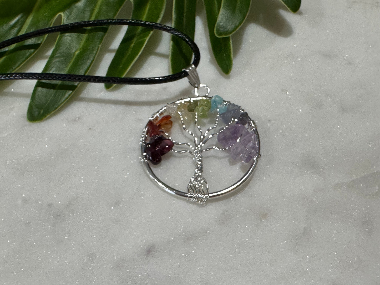 7 Chakra Tree of Life Pendant
