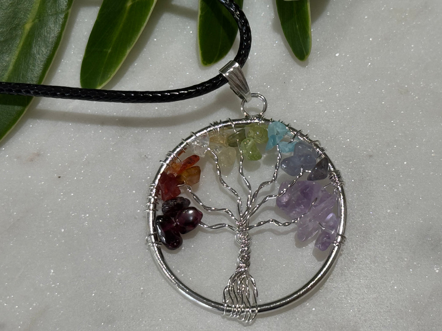 7 Chakra Tree of Life Pendant