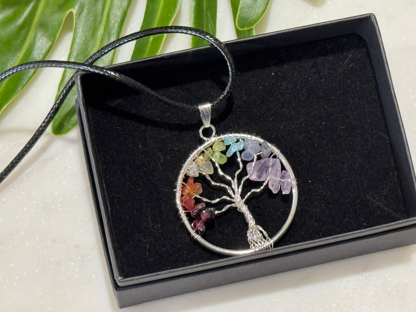 7 Chakra Tree of Life Pendant