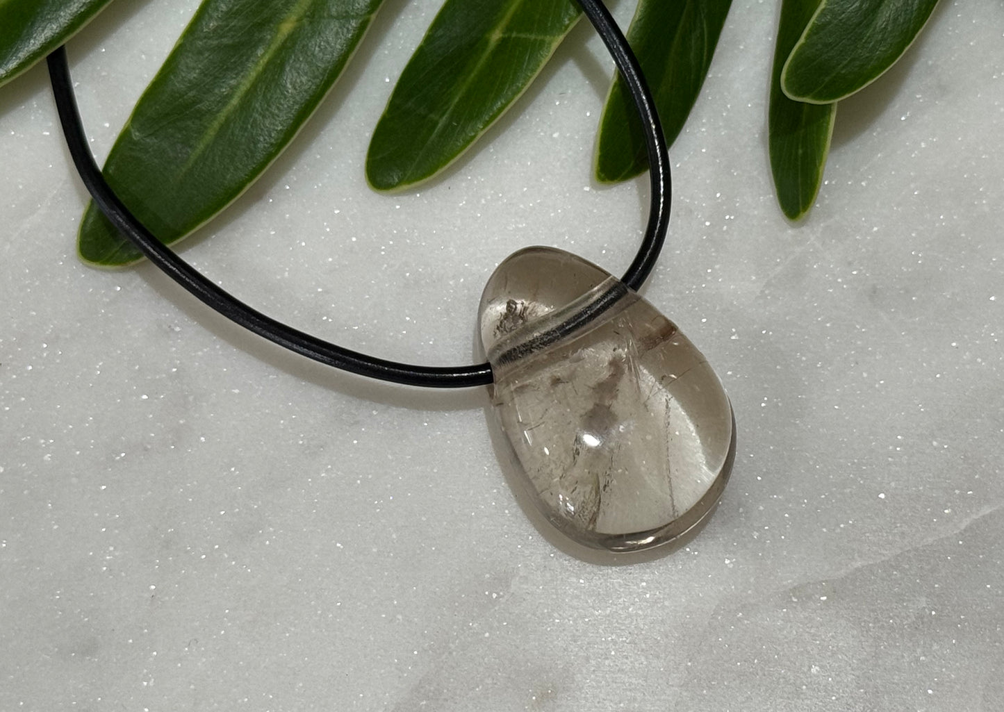 Smoky Quartz Drilled Pendant