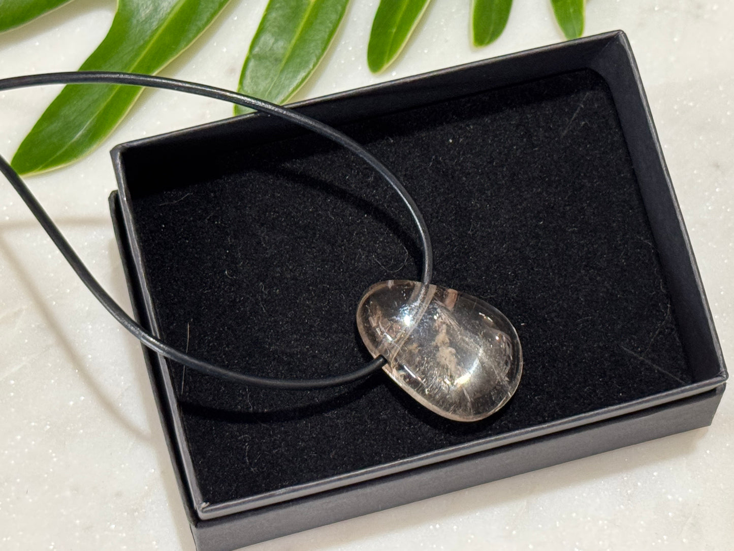 Smoky Quartz Drilled Pendant