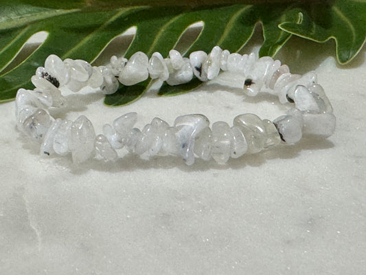 Moonstone Crystal Chip Bracelet