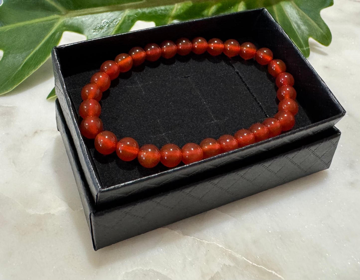 Carnelian Bead Bracelet