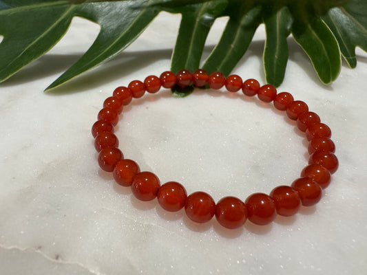 Carnelian Bead Bracelet