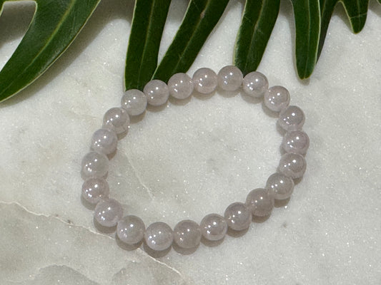 Rose Quartz Aura Bead Bracelet