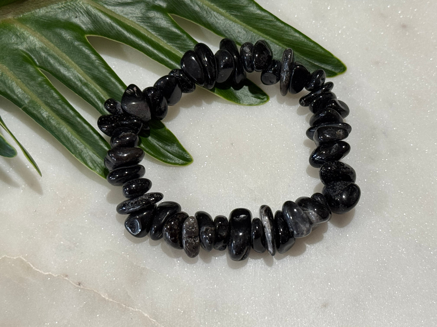 Black Onyx Chip Bracelet