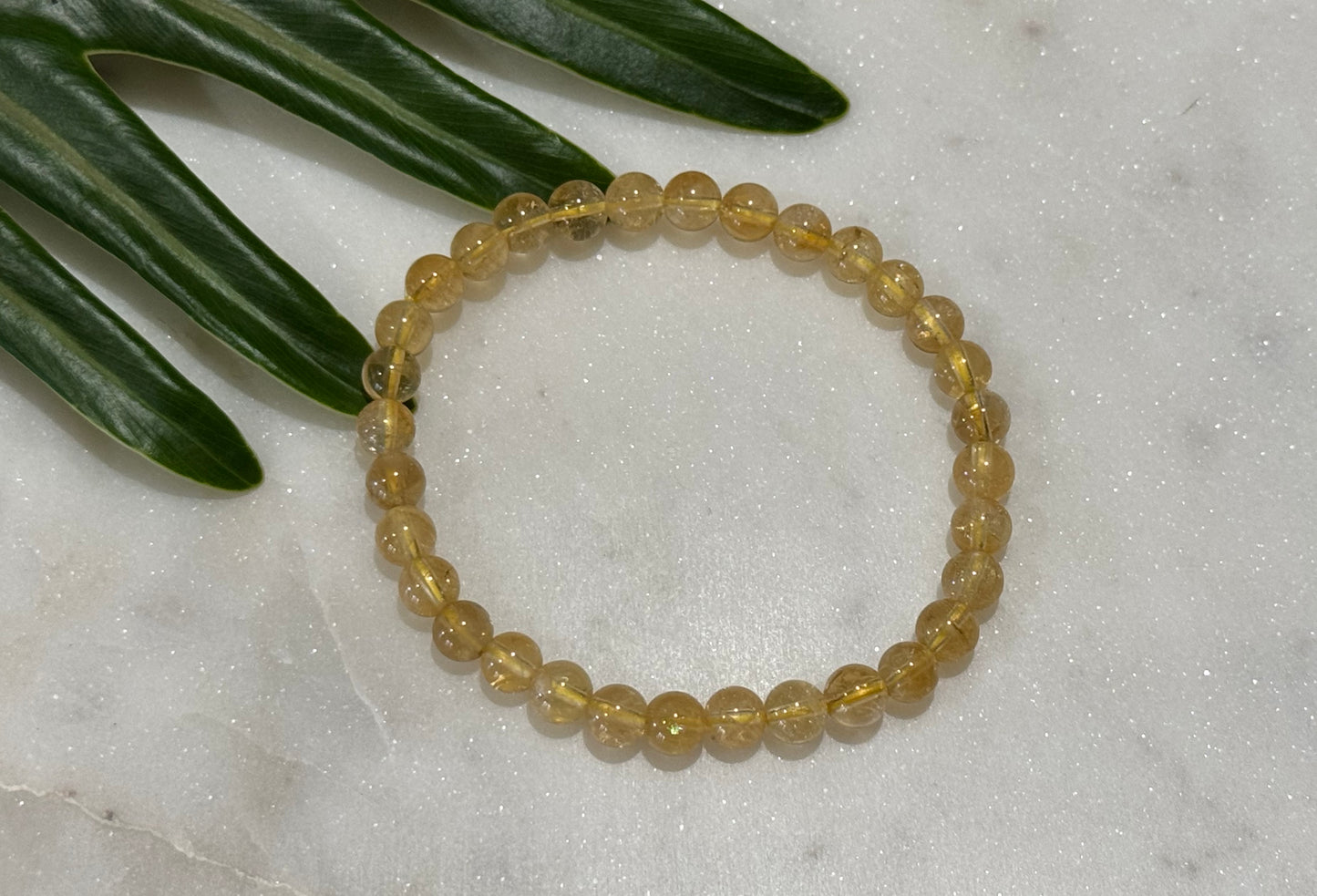Citrine Bead Bracelet