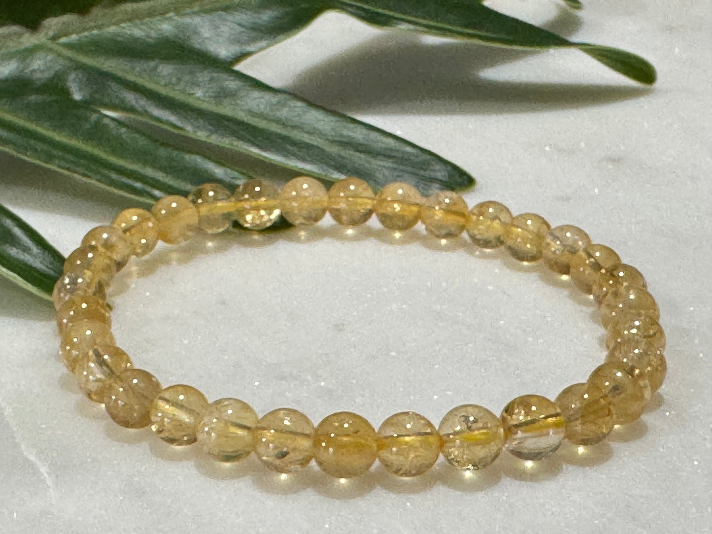 Citrine Bead Bracelet