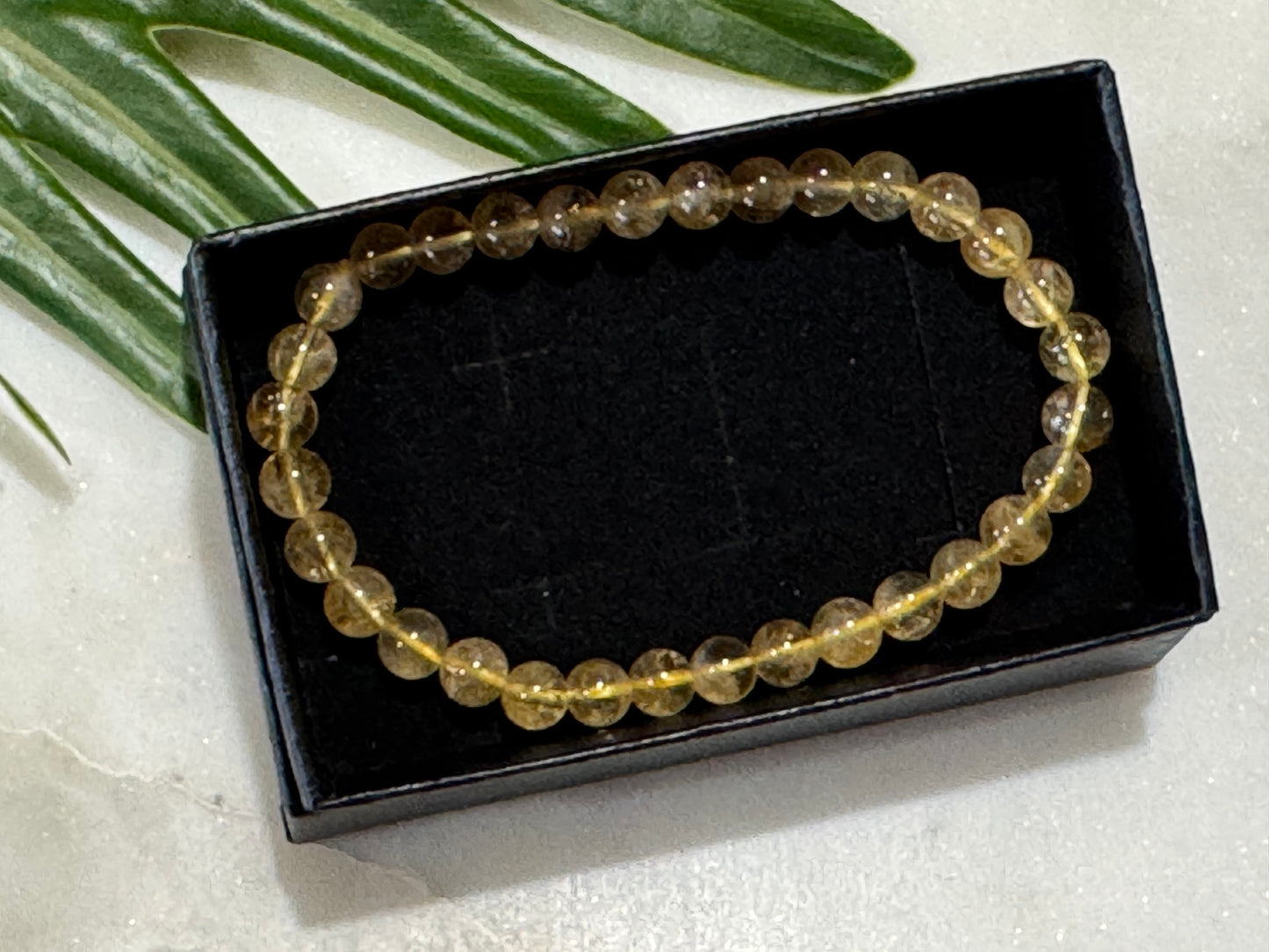 Citrine Bead Bracelet