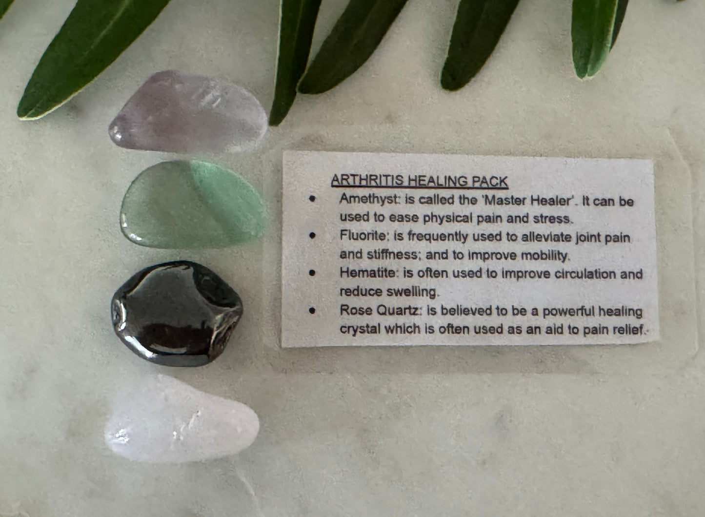 Arthritis Crystal Healing Set